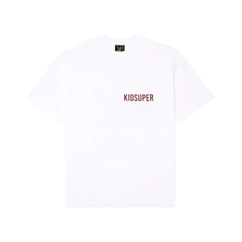 Abstract Lines Tee [White] sold by KidSuper Studios