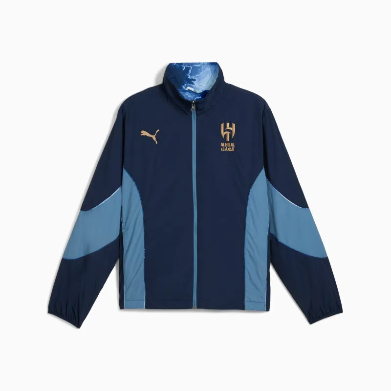 Al-Hilal Saudi FC REVERSIBLE JACKET [Club Navy/PUMA Gold] sold by KidSuper Studios