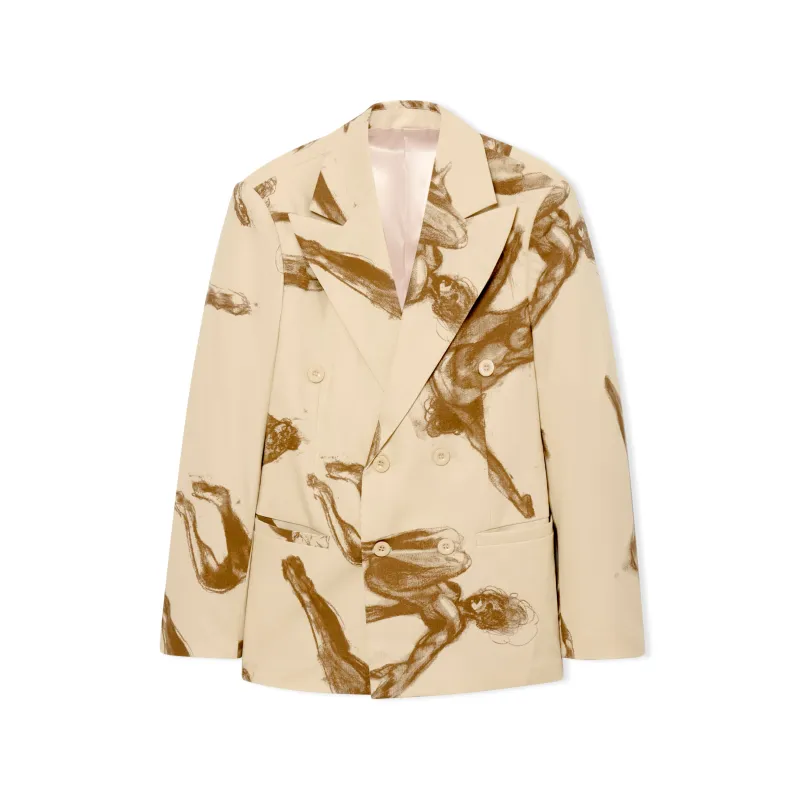 Trapeze Suit Top [Cream] sold by KidSuper Studios