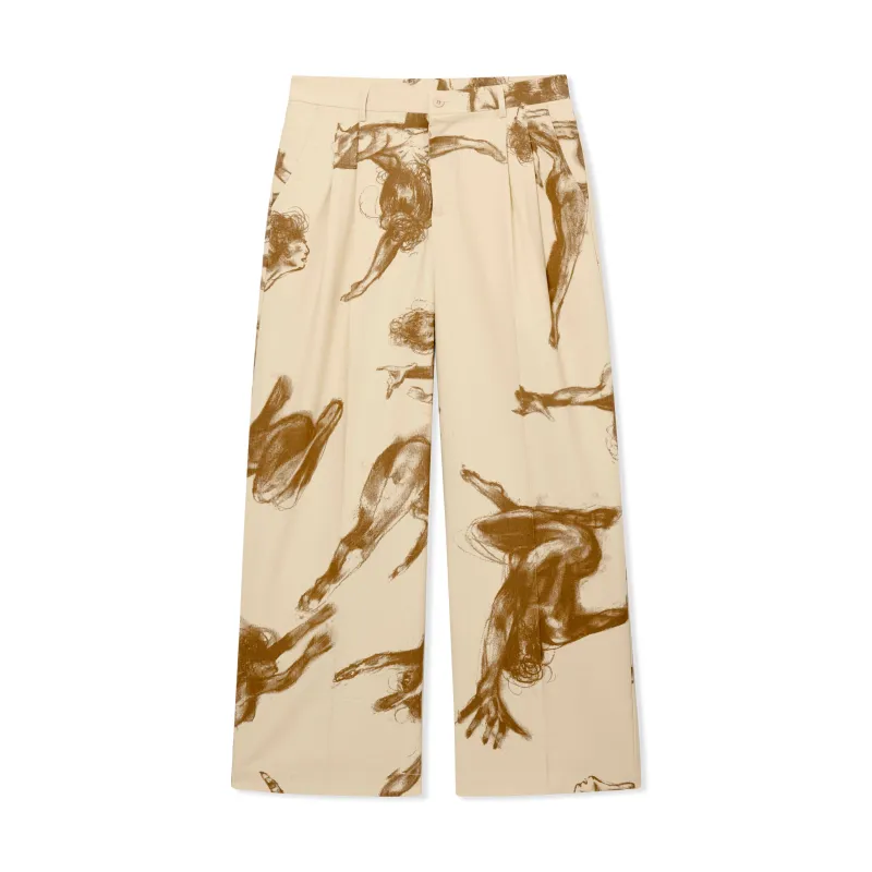 Trapeze Suit Bottom [Cream] sold by KidSuper Studios