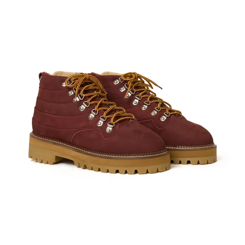 Layered Boots [Burgundy] made by KidSuper Studios