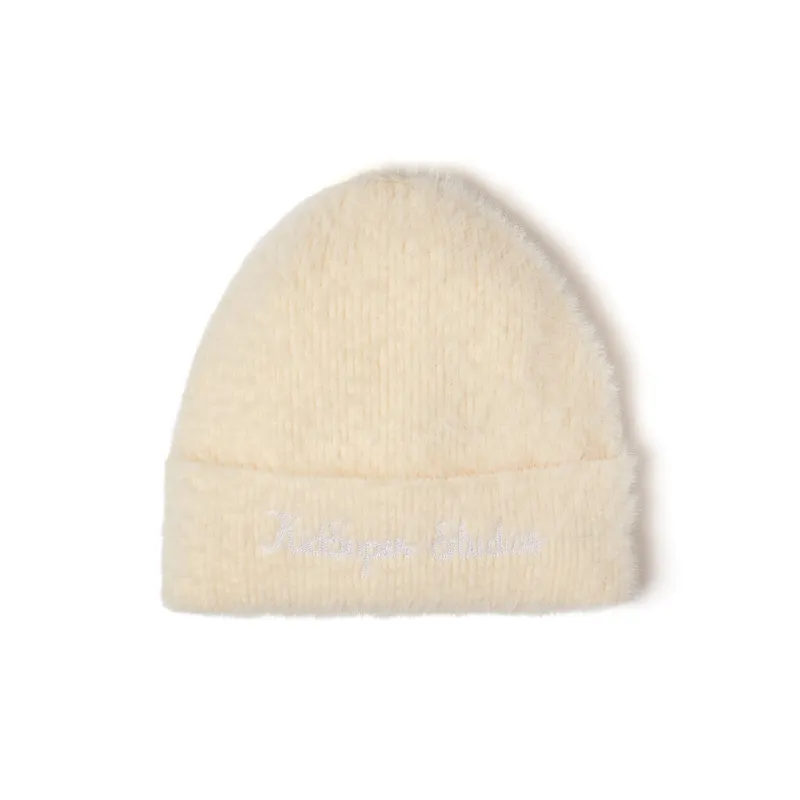 Fuzzy Knit Beanie [Cream] made by KidSuper Studios