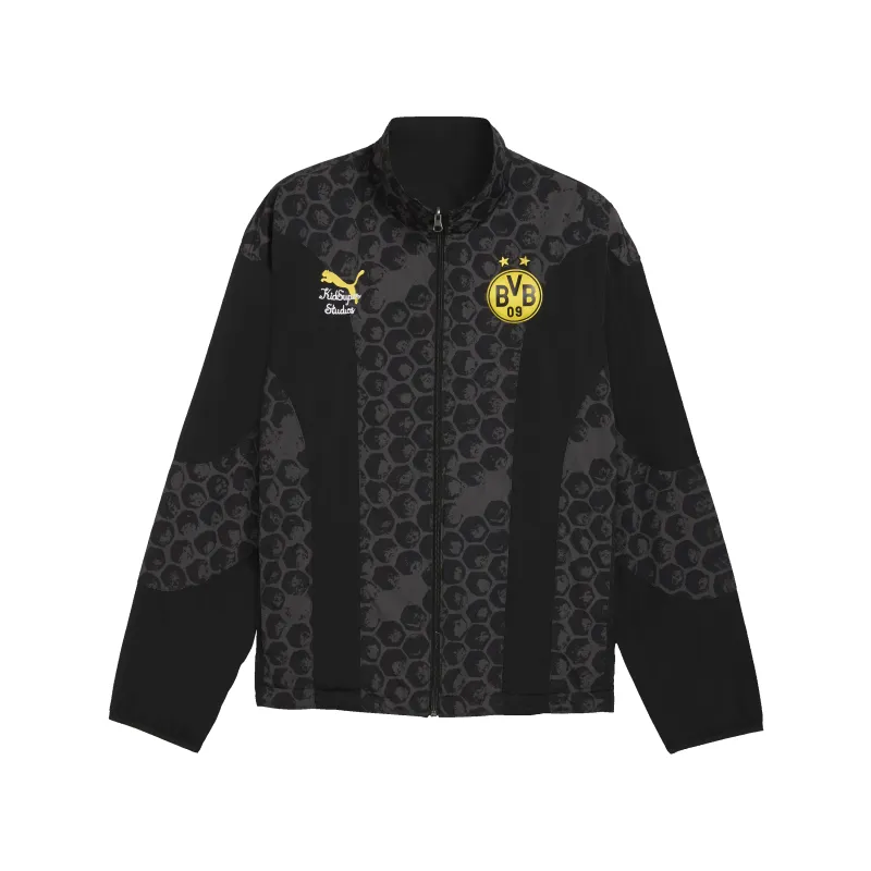 BVB Dortmund REVERSIBLE JACKET [PUMA Black/Faster Yellow] sold by KidSuper Studios