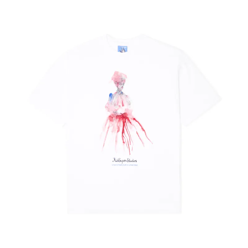 Painted Woman Tee [White] sold by KidSuper Studios