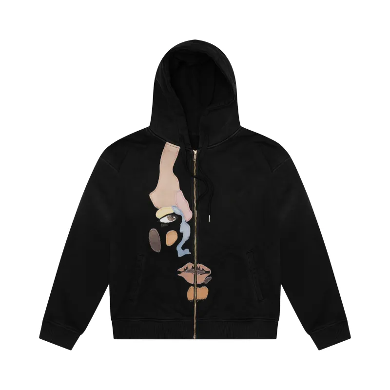 Side Eye Face Hoodie [Black] sold by KidSuper Studios