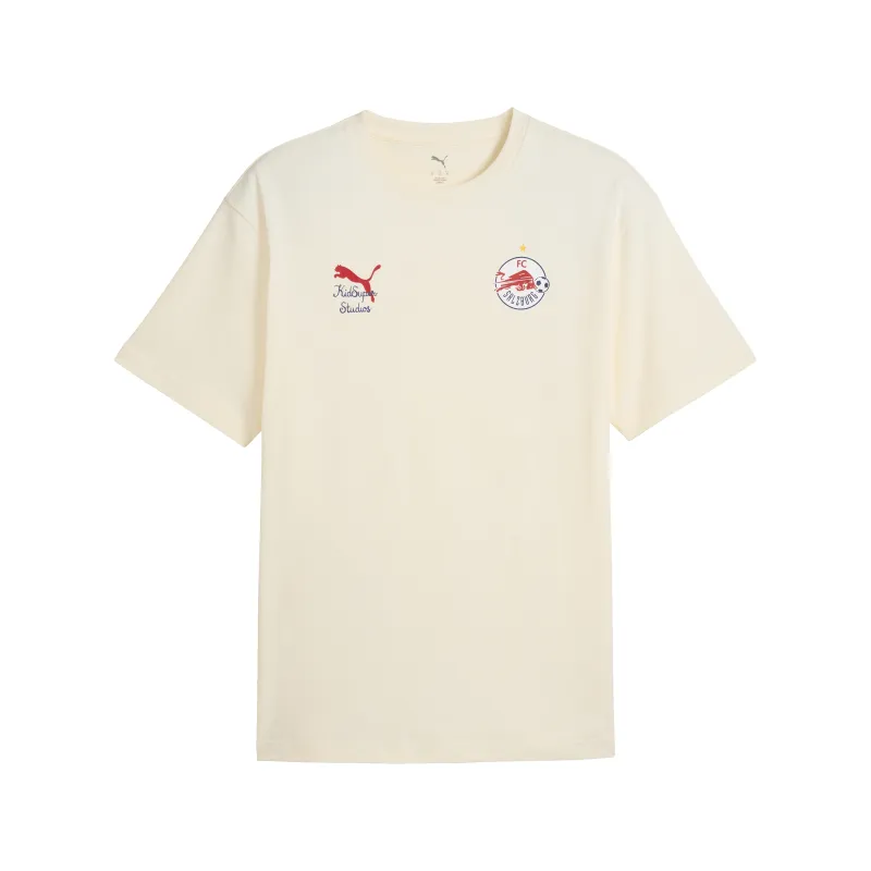 FC Red Bull Salzburg TEE [Frosted Ivory/PUMA Red] sold by KidSuper Studios