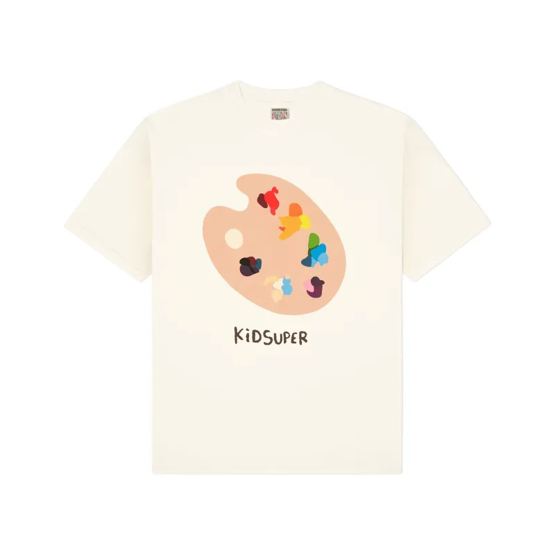 Paint Palette Tee [Natural] sold by KidSuper Studios