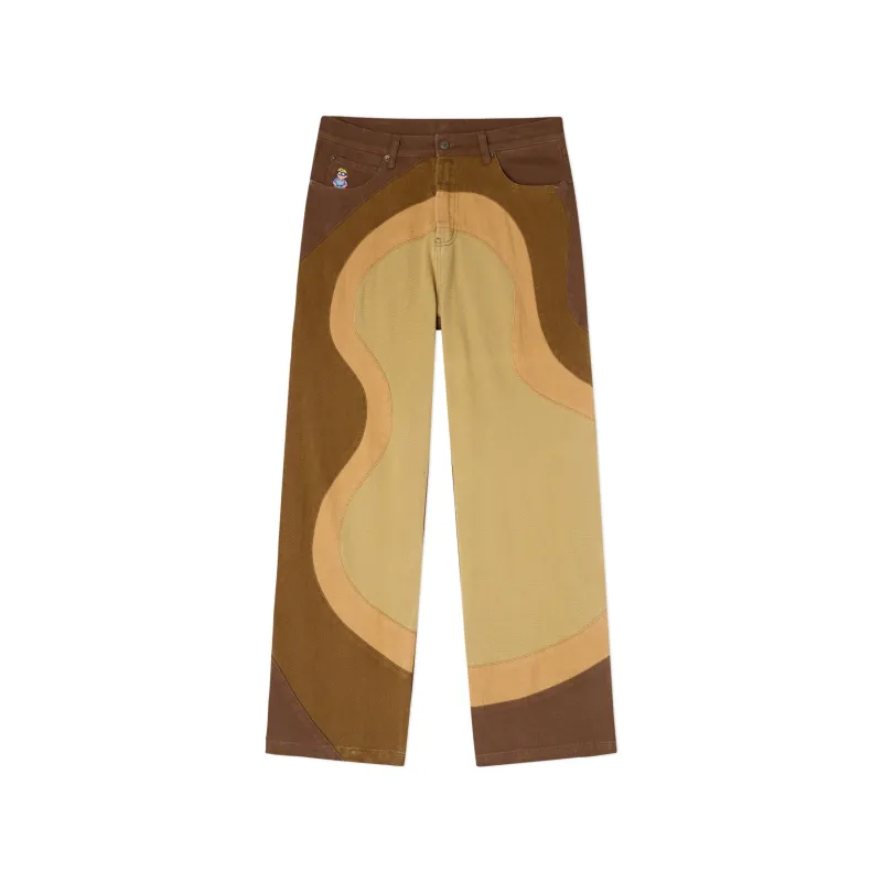 Wavy Pants [Brown] sold by KidSuper Studios