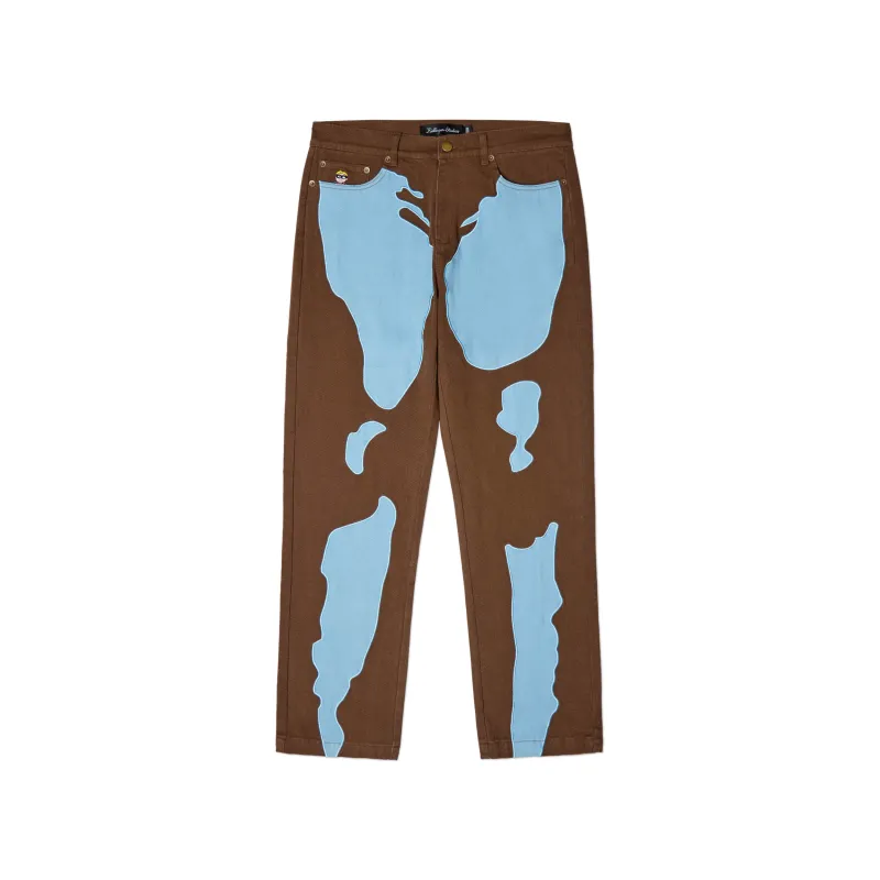 Women Body Denim Pant [Brown] made by KidSuper Studios