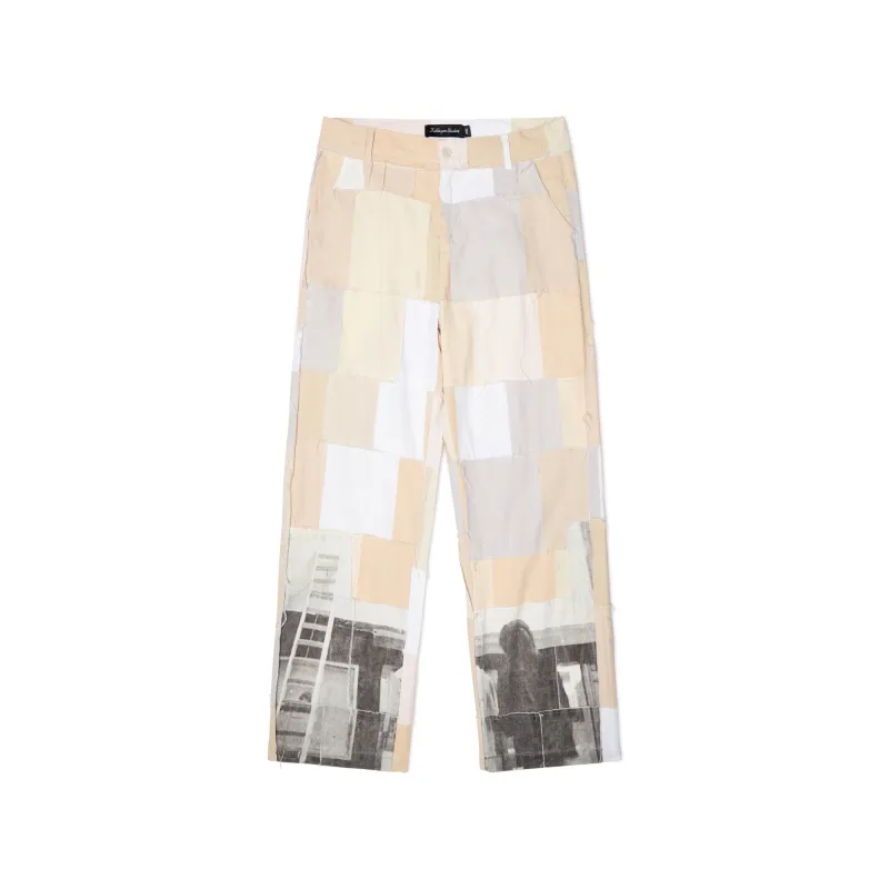 Patchwork Pant [Natural] sold by KidSuper Studios