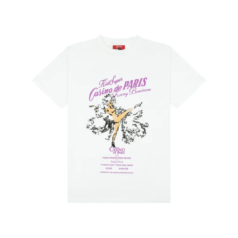 Funny Business Tee [White] sold by KidSuper Studios