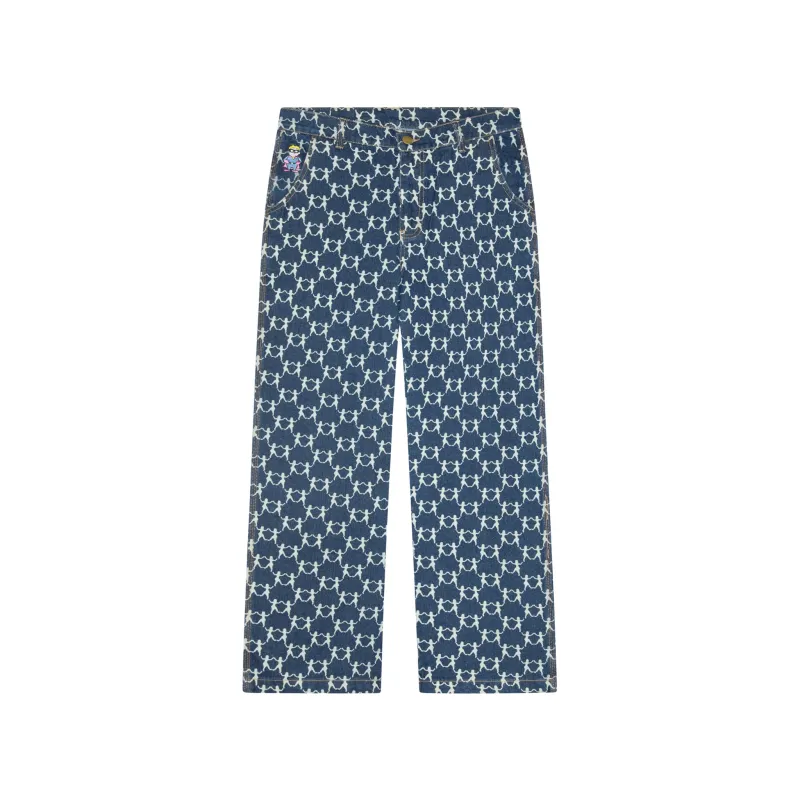 Dancing Ladies Print Pants [Blue] sold by KidSuper Studios