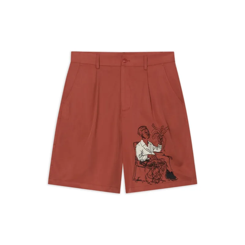 Technicolor Dreams Lycra Bermudas [Red] made by KidSuper Studios