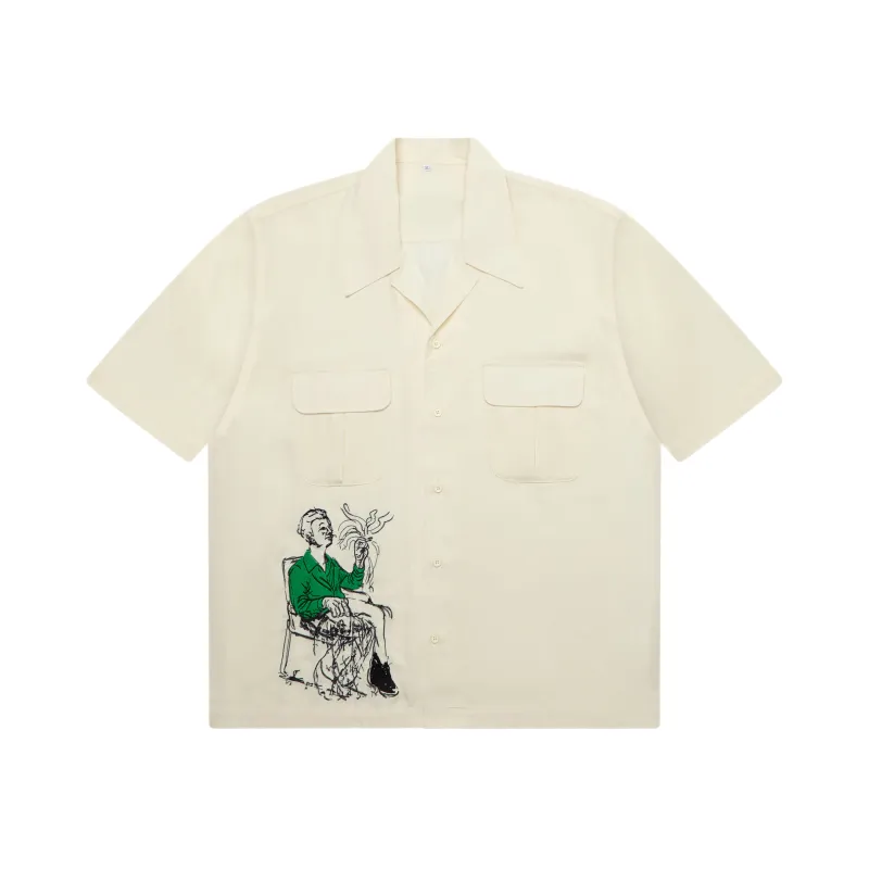 Technicolor Dreams Lycra Shirt [Cream] made by KidSuper Studios
