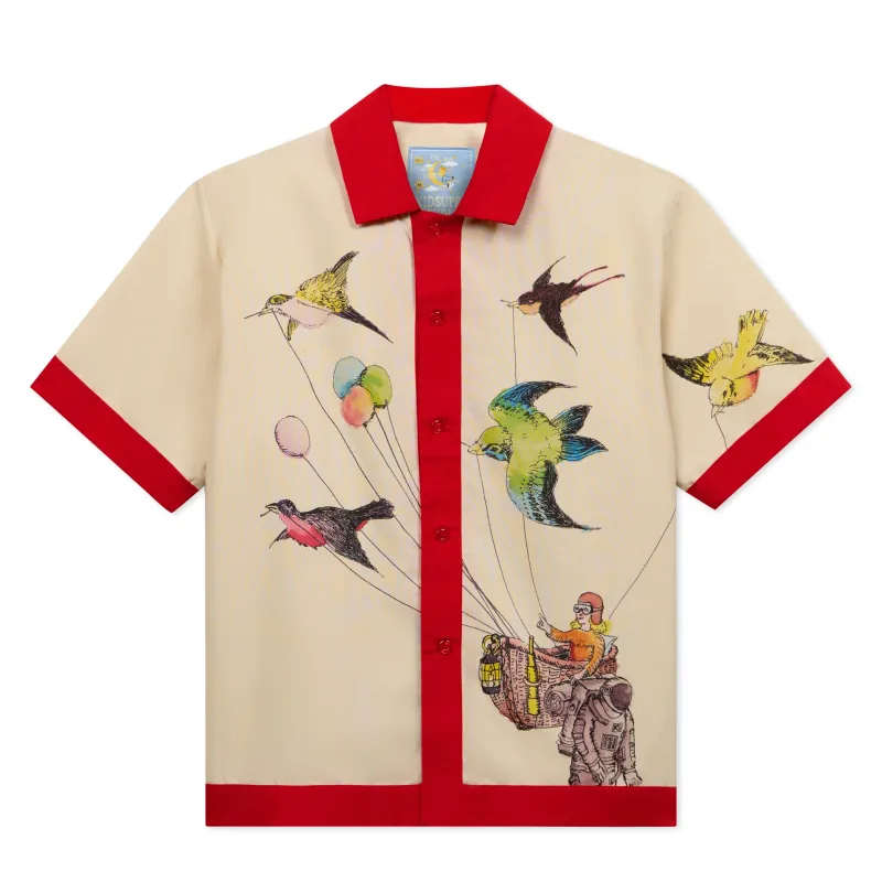 Balloon Birds Button Up [Cream Red] made by KidSuper Studios