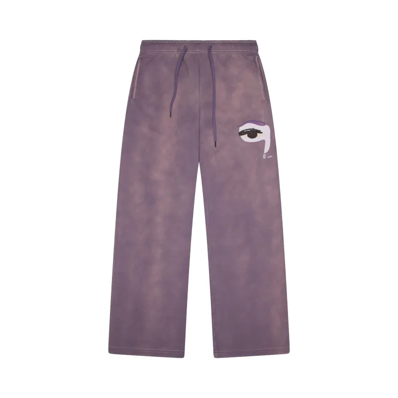 Face Sweatpants [Plum] made by KidSuper Studios