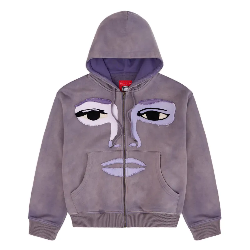 Face Hoodie [Plum] made by KidSuper Studios
