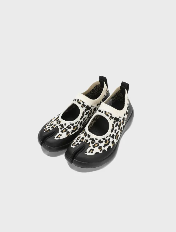 Tabi Sandal Women - White Leopard sold by Tabi