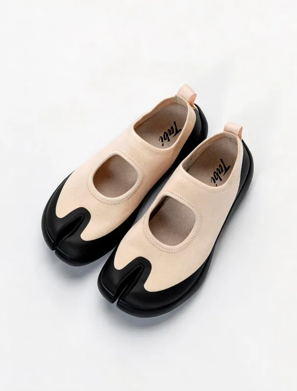 Tabi Sandal Women - Off-white/Black made by Tabi