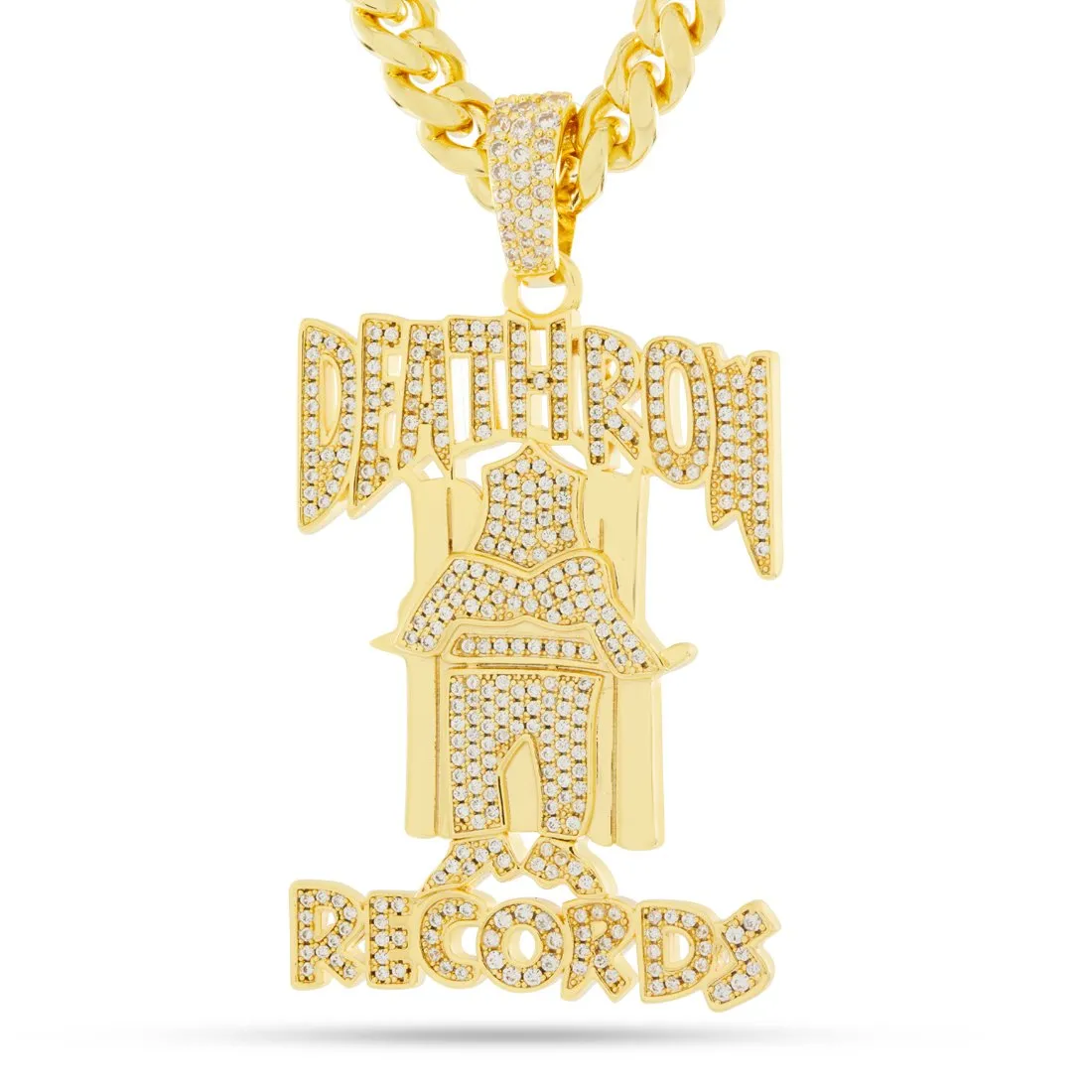 Death Row Records x King Ice - OG Death Row Logo Necklace sold by King Ice