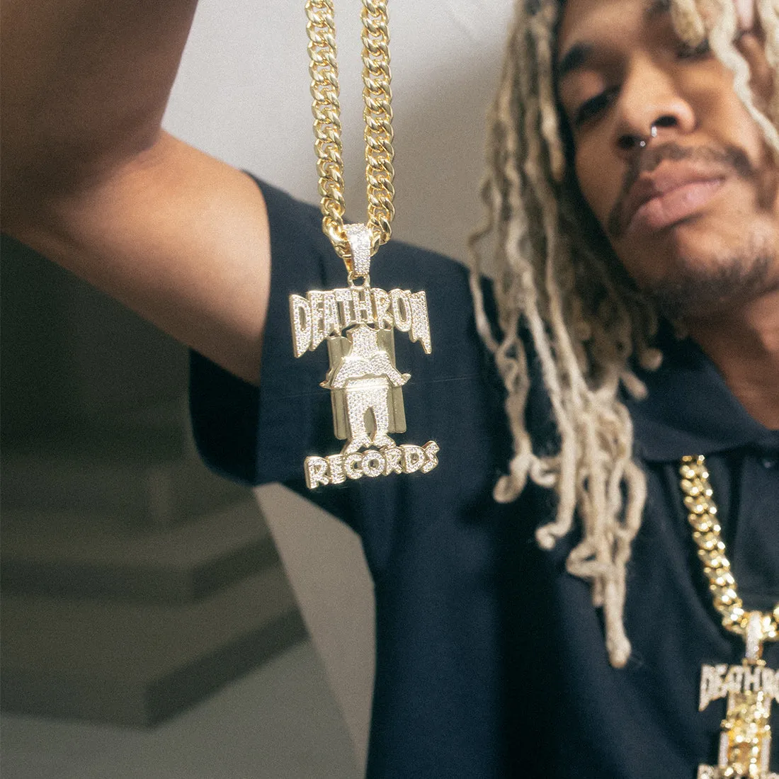 Death Row Records x King Ice - OG Death Row Logo Necklace sold by King Ice product image thumbnail 4