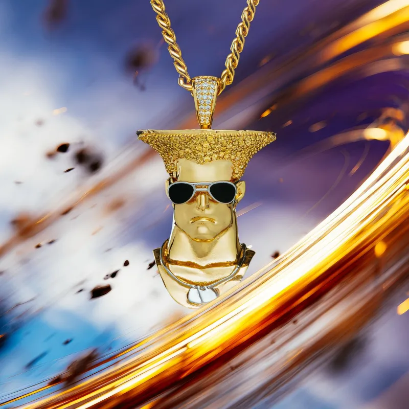 Street Fighter x King Ice - Guile Necklace sold by King Ice