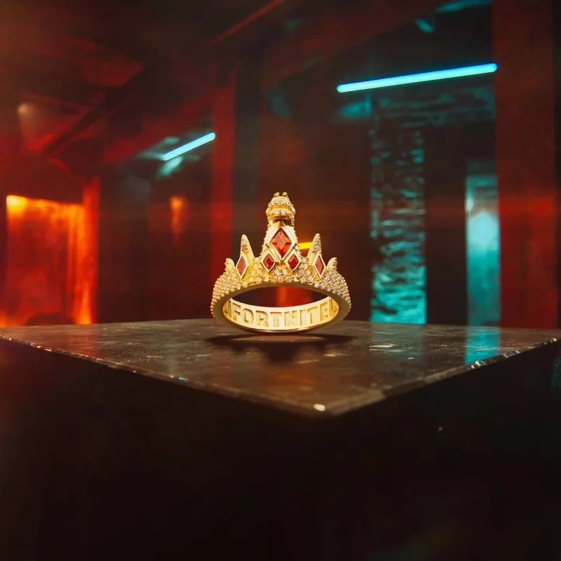 Fortnite x King Ice - Iced Victory Crown Ring sold by King Ice