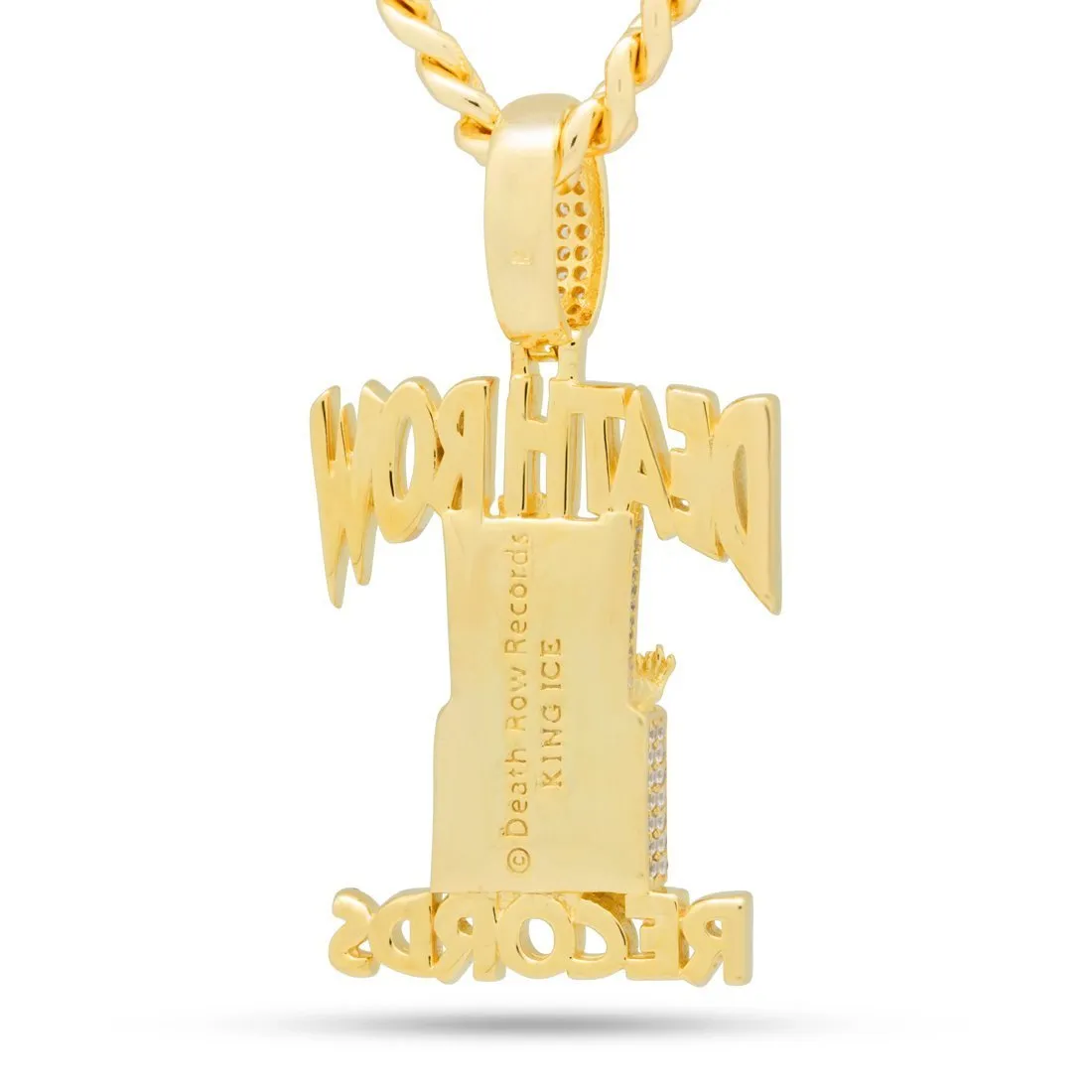 Death Row Records x King Ice - Iced Logo Necklace sold by King Ice product image thumbnail 3