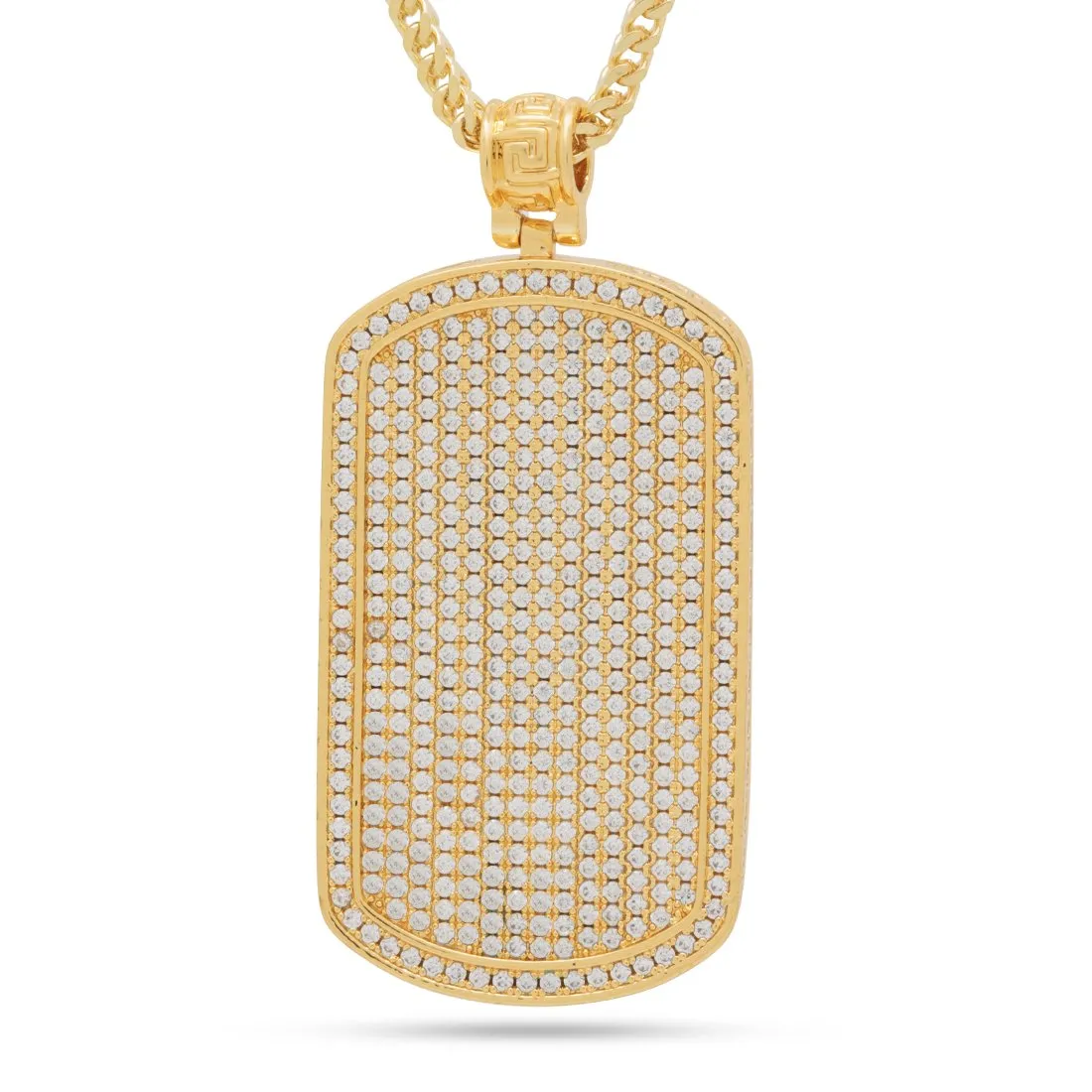 Iced Dog Tag Necklace sold by King Ice product image thumbnail 4