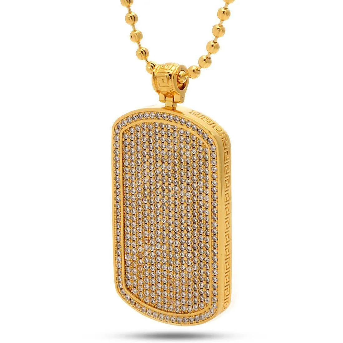 Iced Dog Tag Necklace sold by King Ice
