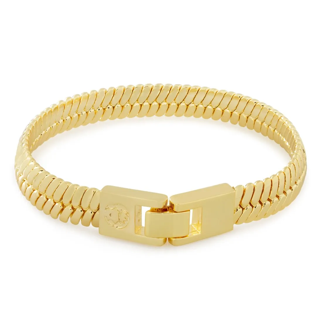 Solid Gold 10mm Thick Herringbone Bracelet sold by King Ice product image thumbnail 2
