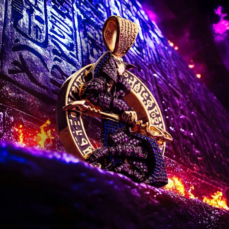 Yu-Gi-Oh! x King Ice - Dark Magician Necklace sold by King Ice