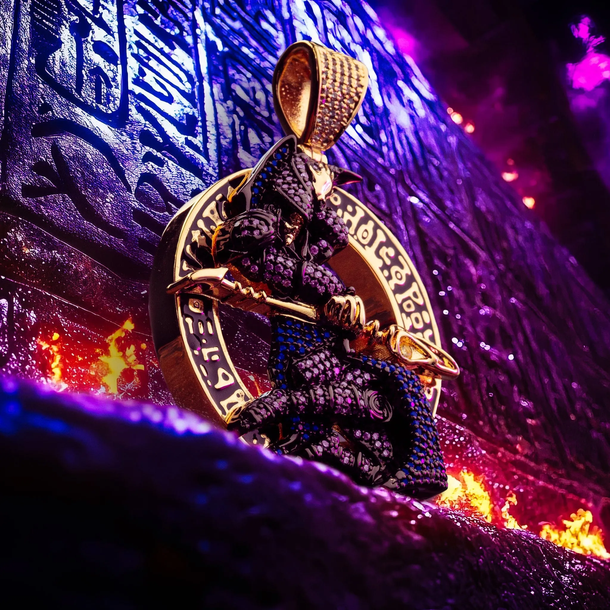 Yu-Gi-Oh! x King Ice - Dark Magician Necklace sold by King Ice