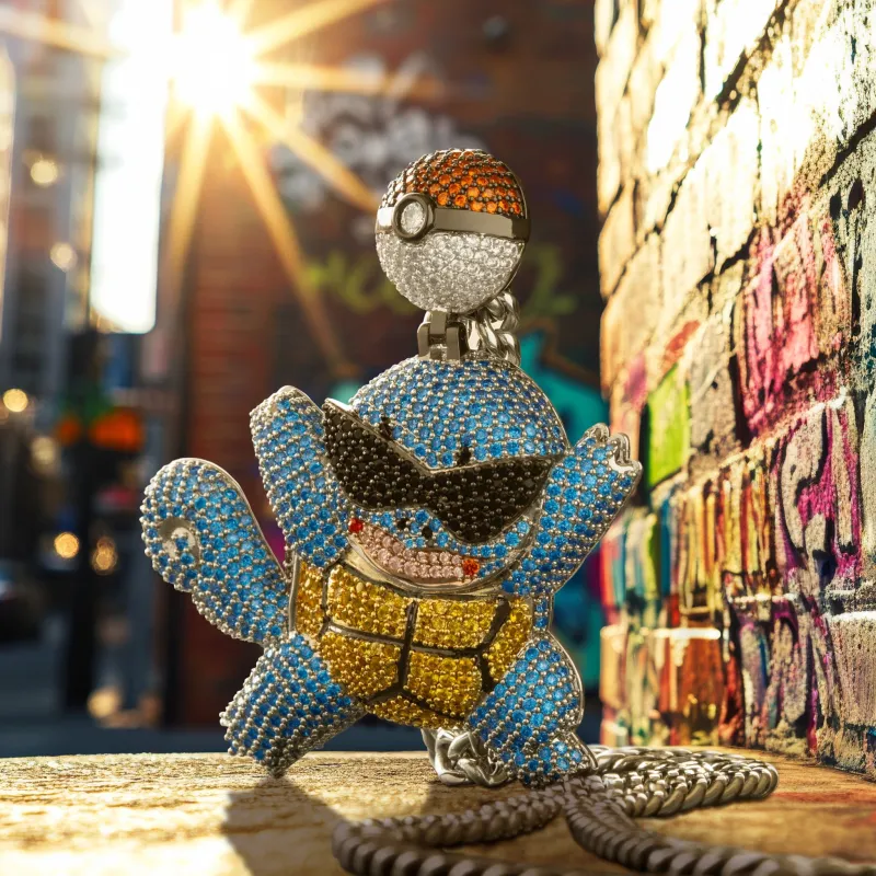 King Ice | Pokémon - The Leader of the Squirtle Squad Necklace sold by King Ice