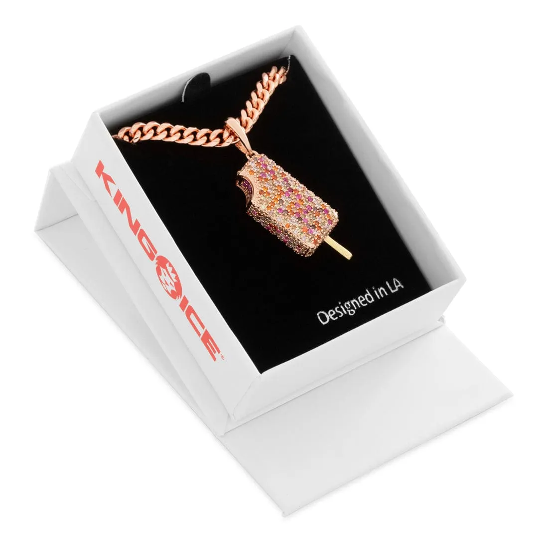 Ice Cream Collection x King Ice - Good Humor™ Strawberry Shortcake Necklace sold by King Ice product image thumbnail 4