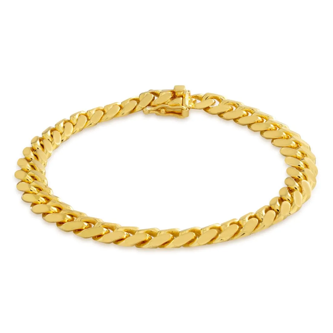 Solid Gold 5mm Miami Cuban Link Bracelet sold by King Ice