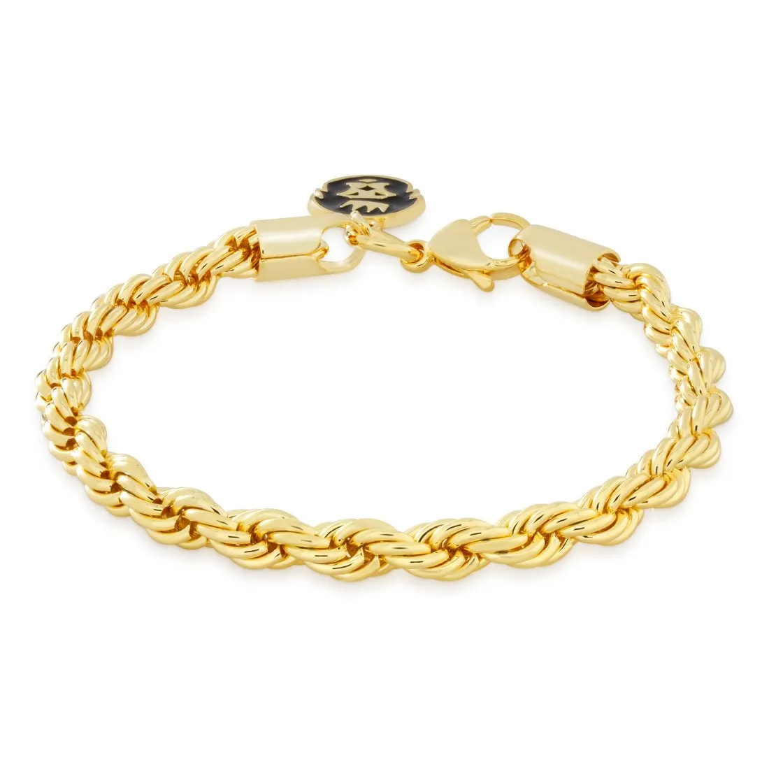 Solid Gold 5mm Rope Bracelet sold by King Ice