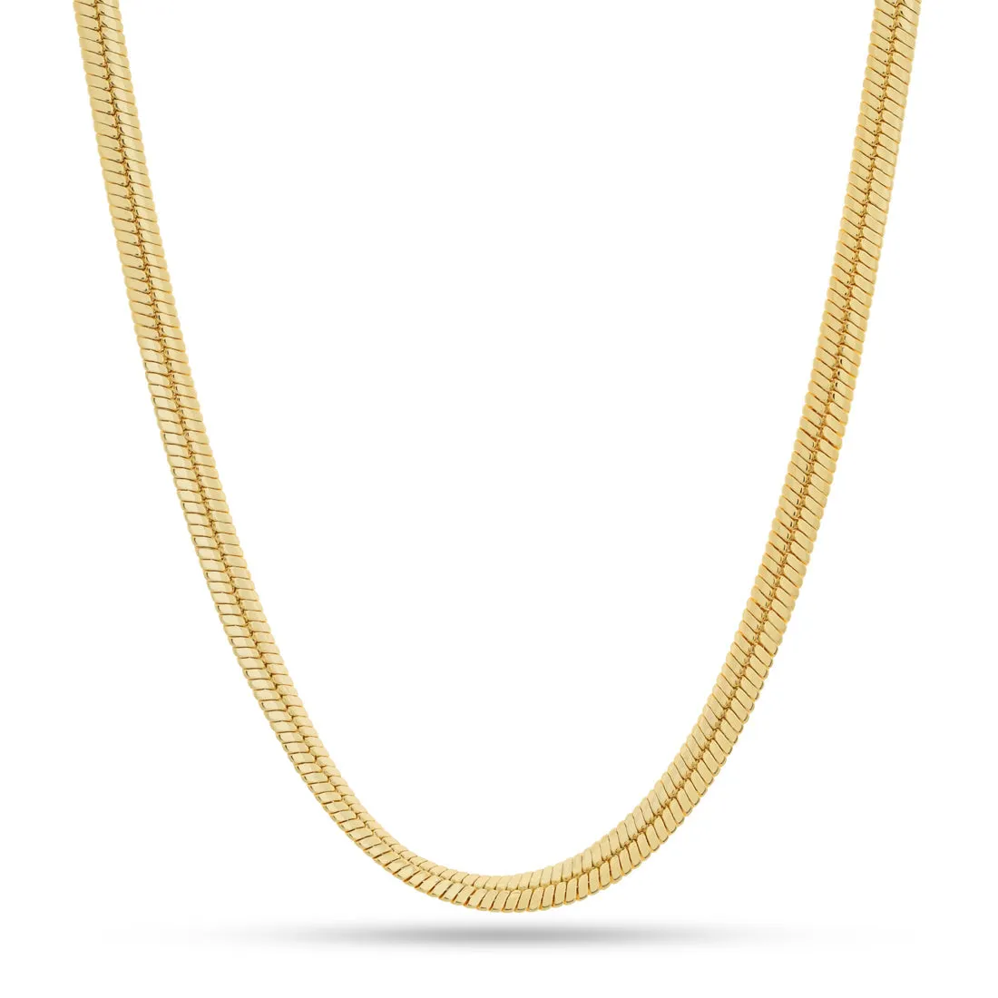 Solid Gold 8mm Thick Herringbone Chain sold by King Ice
