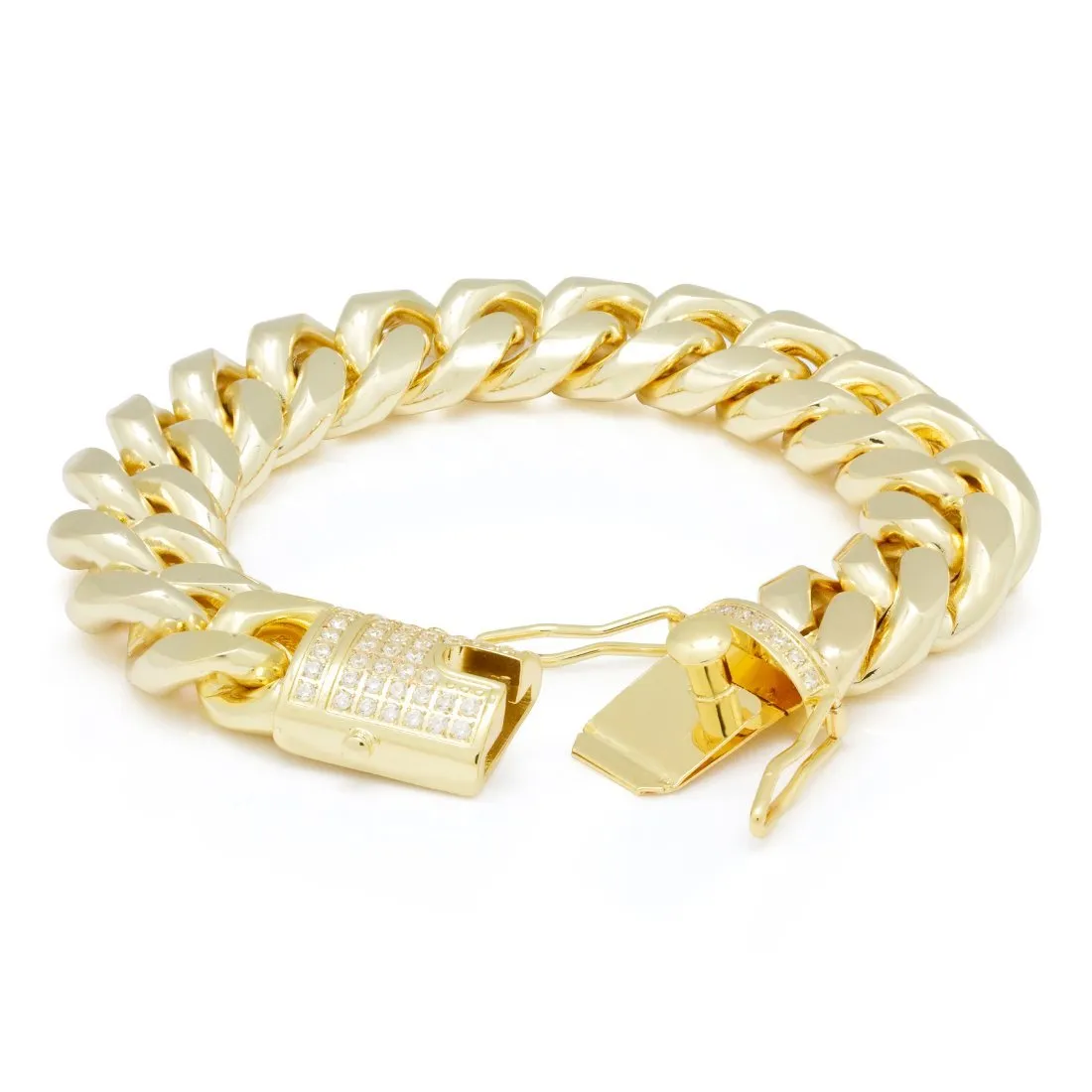 Solid Gold 16mm Miami Cuban Link Bracelet sold by King Ice product image thumbnail 2