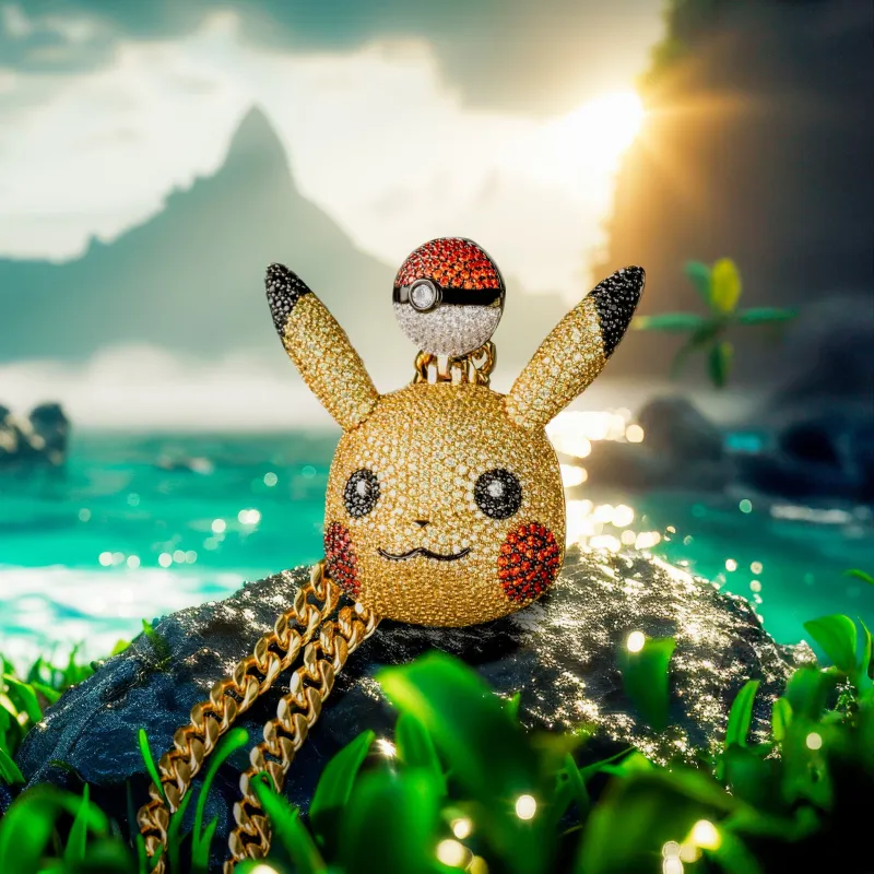 King Ice | Pokémon - Pikachu Necklace sold by King Ice