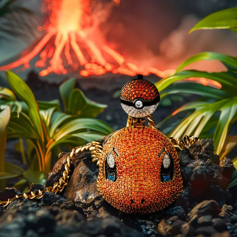 King Ice | Pokémon - Charmander Necklace sold by King Ice