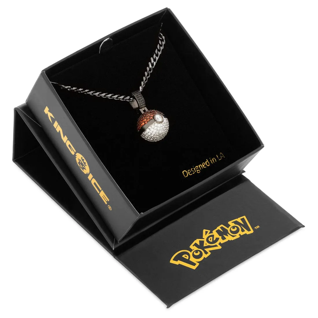 King Ice | Pokémon - Poké Ball Necklace sold by King Ice product image thumbnail 5
