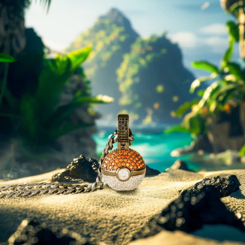 King Ice | Pokémon - Poké Ball Necklace sold by King Ice