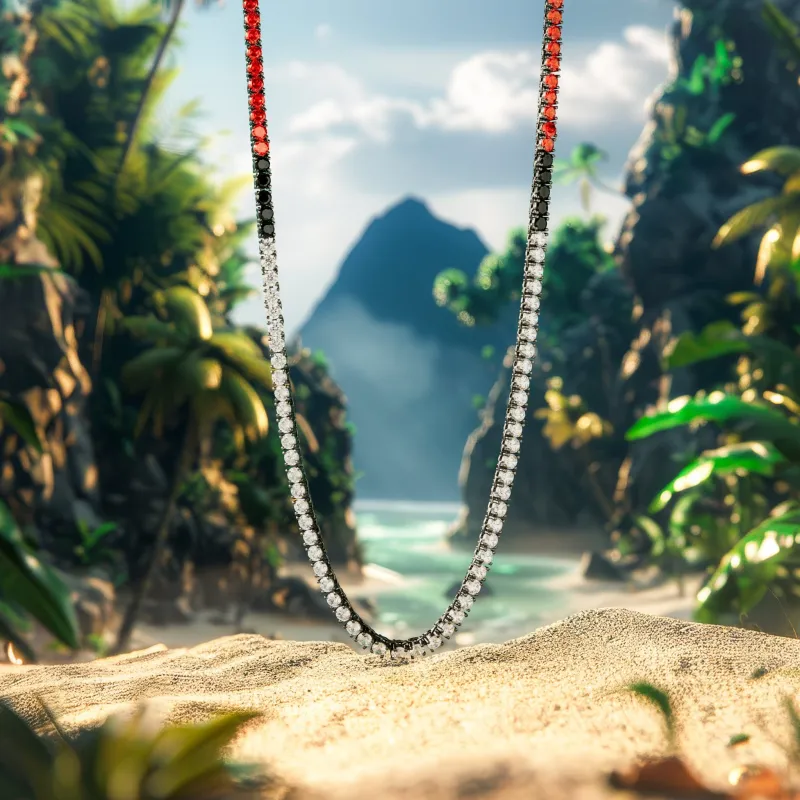 King Ice | Pokémon - 4mm Poké Ball Inspired Tennis Chain sold by King Ice