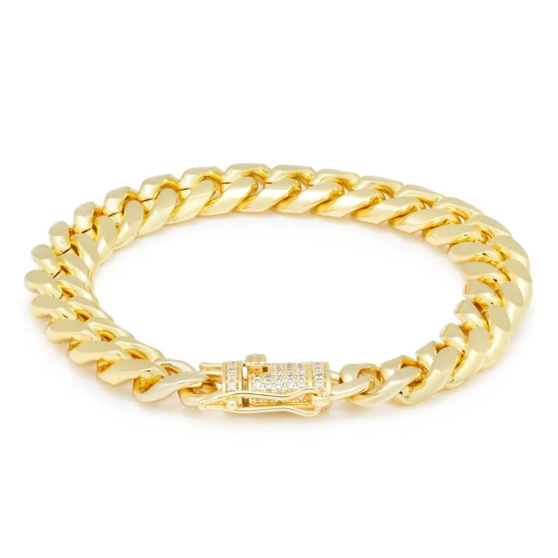 Solid Gold 10mm Miami Cuban Link Bracelet sold by King Ice product image thumbnail 2