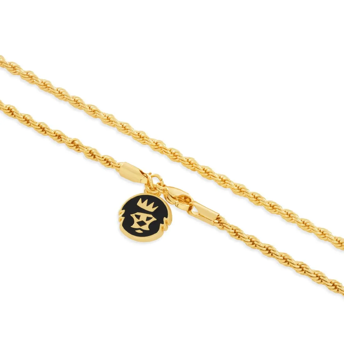 Solid Gold 3mm Rope Chain sold by King Ice product image thumbnail 3