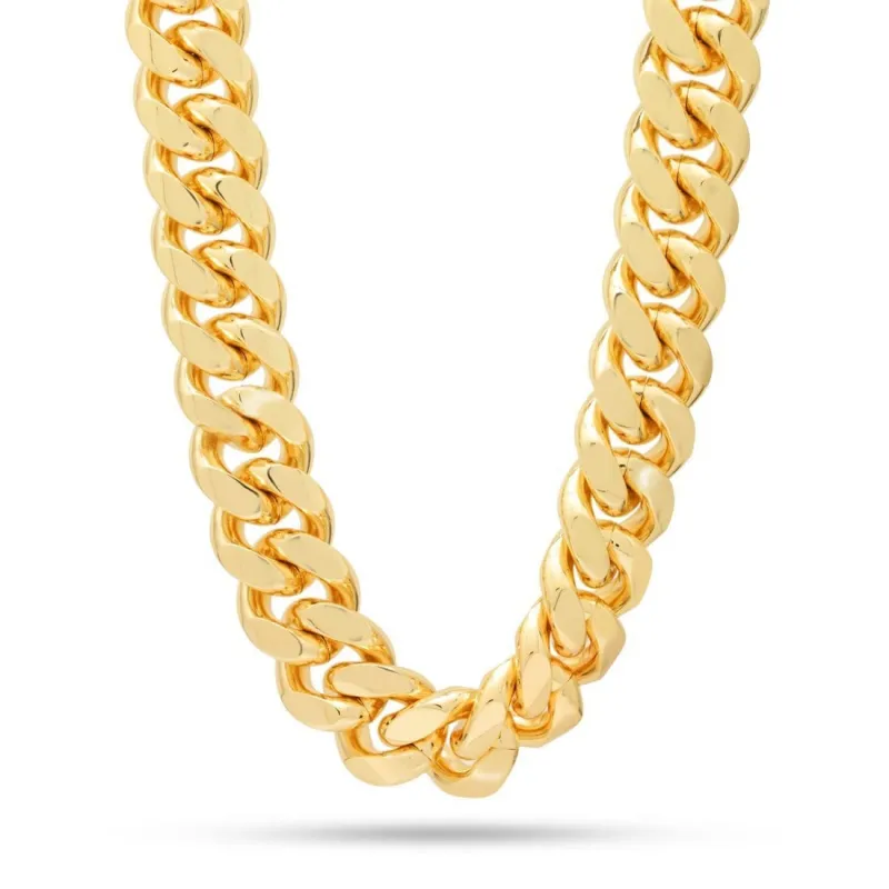 Solid Gold 18mm Miami Cuban Link Chain sold by King Ice