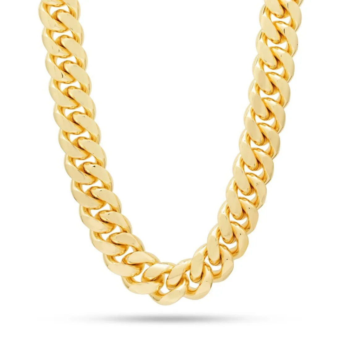 Solid Gold 16mm Miami Cuban Link Chain sold by King Ice