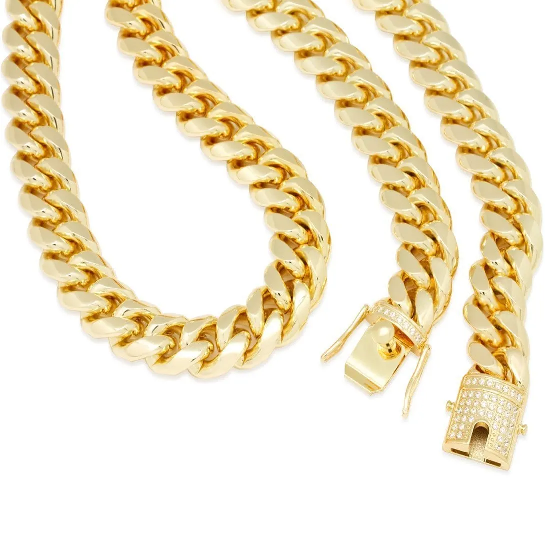 Solid Gold 16mm Miami Cuban Link Chain sold by King Ice product image thumbnail 3