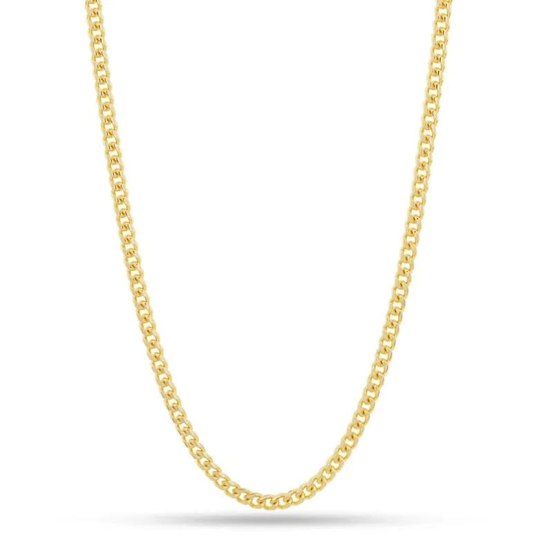 Solid Gold 5mm Miami Cuban Link Chain sold by King Ice